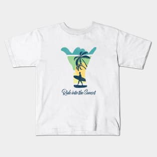 Ride into the Sunset Kids T-Shirt